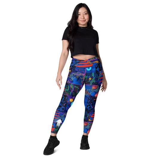 Blue Print F.T.E Crossover leggings with pockets