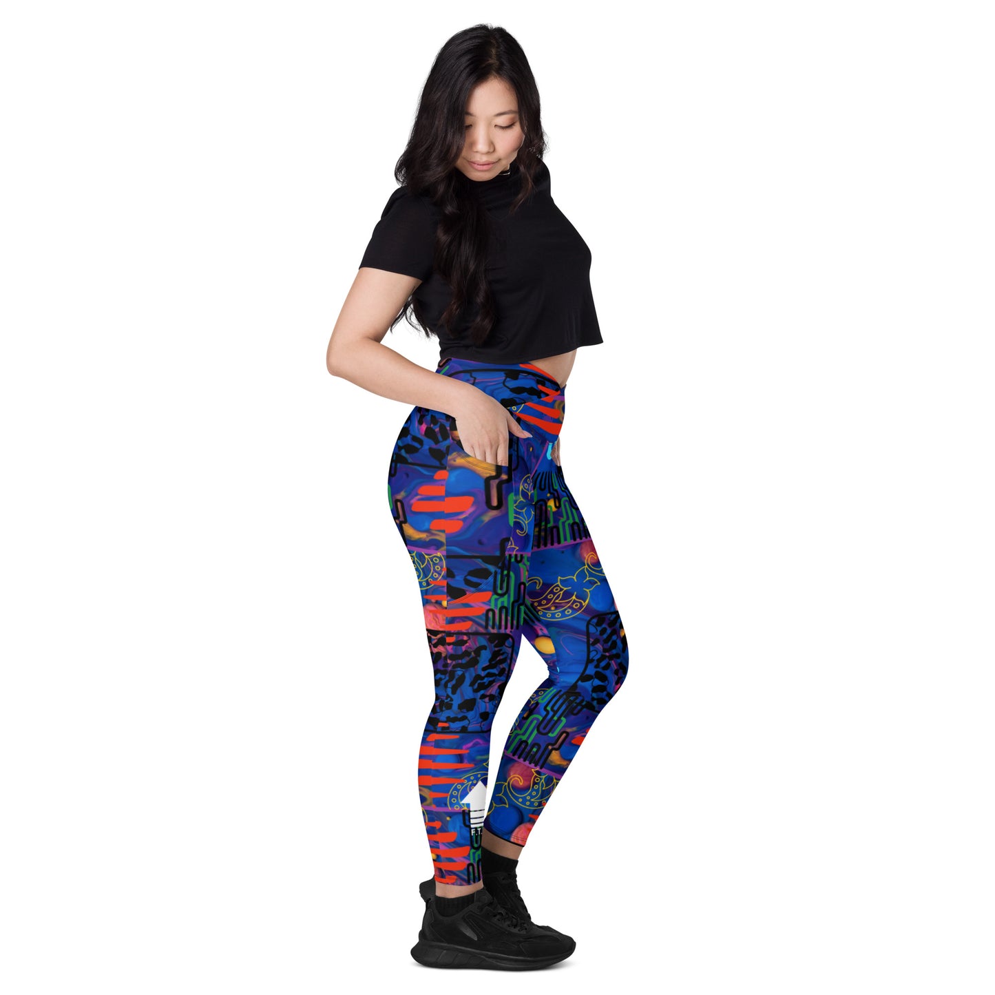 Blue Print F.T.E Crossover leggings with pockets