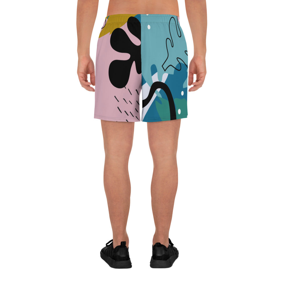 F.T.E. Multicolored Print Men's Athletic Long Shorts