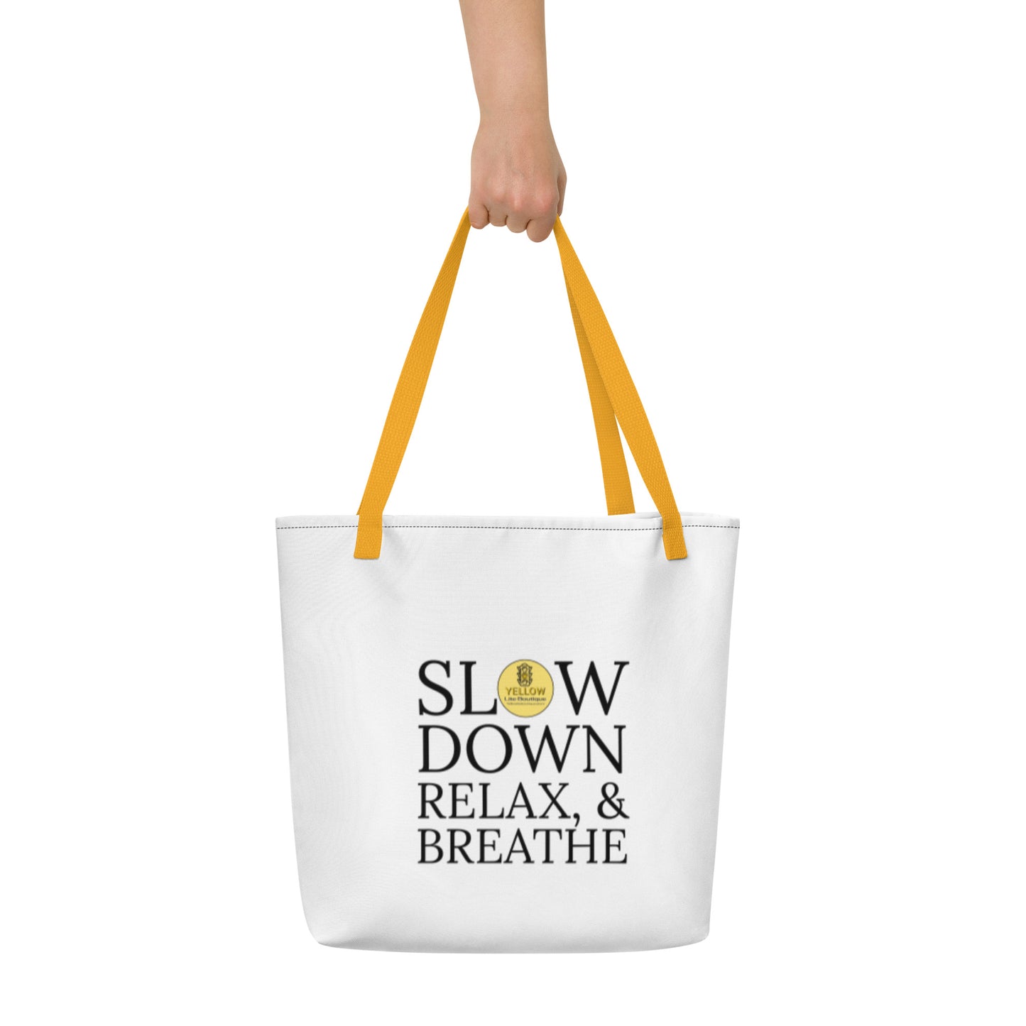 Slow Down Large Tote Bag