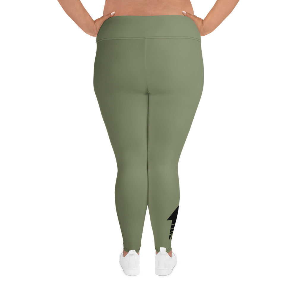 F.T.E. Olive Color Plus Size Leggings