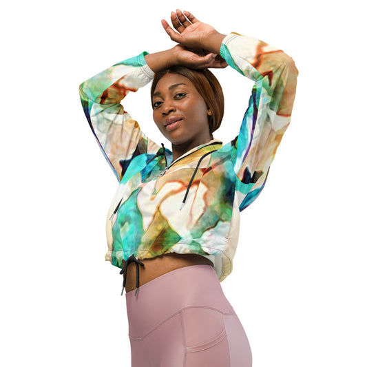 FTE Stained Women’s cropped windbreaker