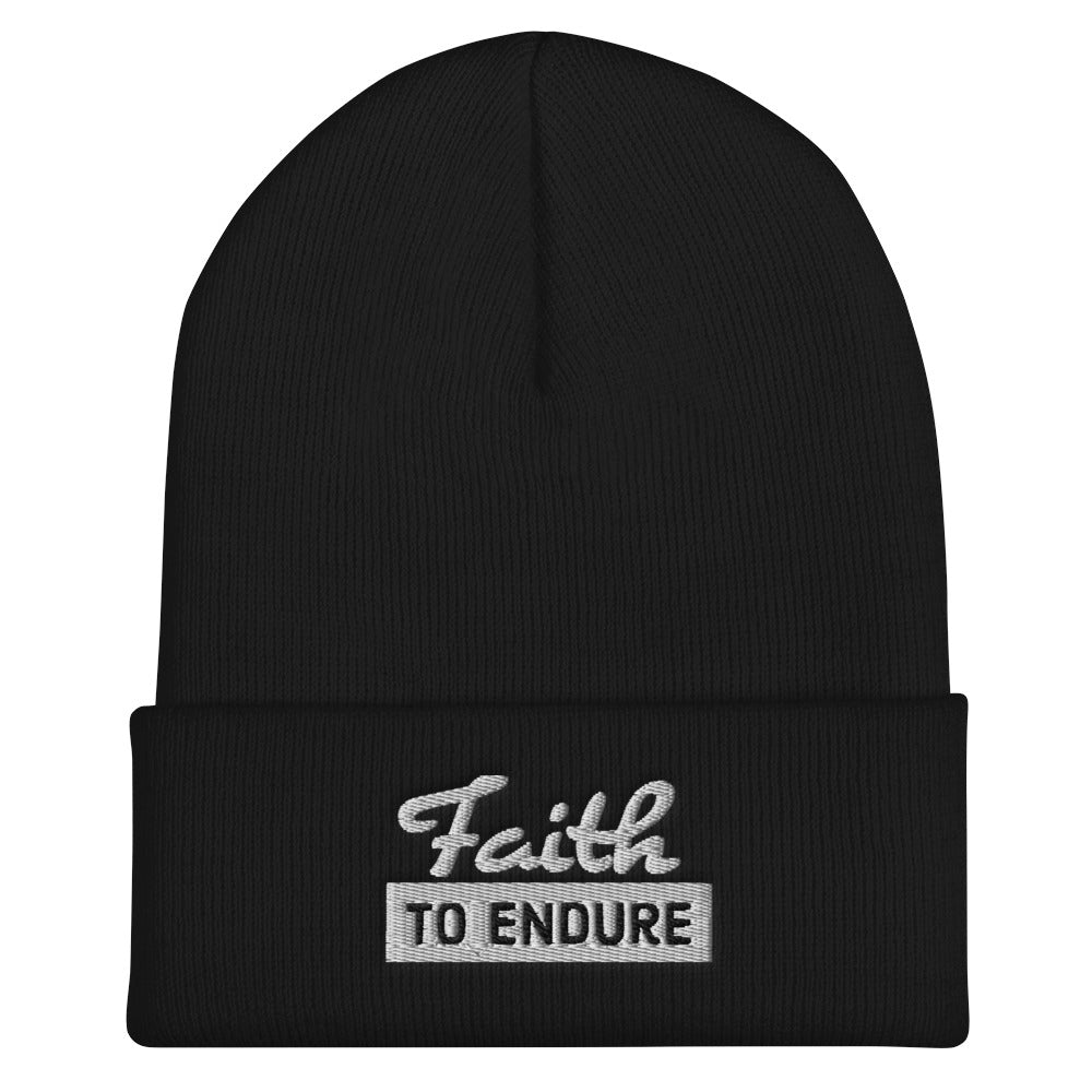 Faith to Endure Cuffed Beanie